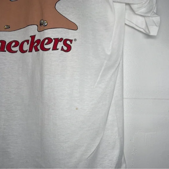 Checkers Burgers Shirt Mens XL Vintage T Shirt 90s Single Stitch Tee Rare USA